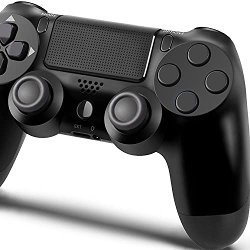 PS-4 Controller Wireless Gamepad for ps-4/Pro/Slim Console Updated Version, Gamepad Joystick with Multitouch Pad/Dual Vibration/six-axis gyro Sensor/Audio Jack/Speaker/LED Indicator/USB Cable