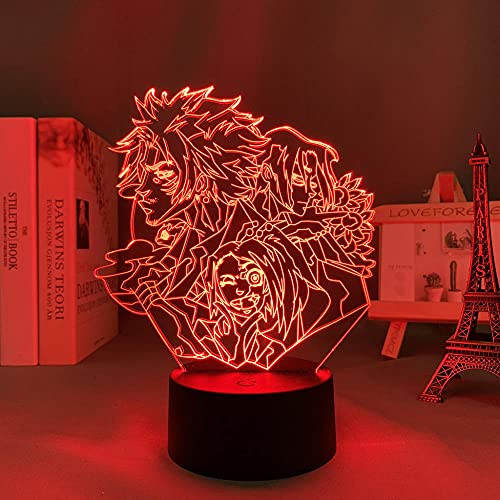 Beautiful Gift for Baby,Anime 3D Led Night Light Lamp Samurai Champloo for Kids Bedroom Decor Nightlight Birthday/Xmas Gift Gadget Room Table Samurai Champloo