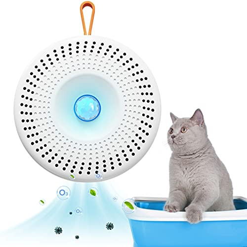 FunniPets Cat Litter Deodorizer, 90 percent Deodorization Cat Litter Box Odor Eliminator Rechargeable Dust-Free Cat Litter Smell Eliminator for Litterboxes, Bathroom and Kitchen