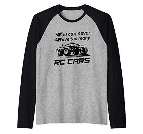 Funny RC Car Racing Gift Cool Race Remote Control Car Lovers Raglan Baseball Tee