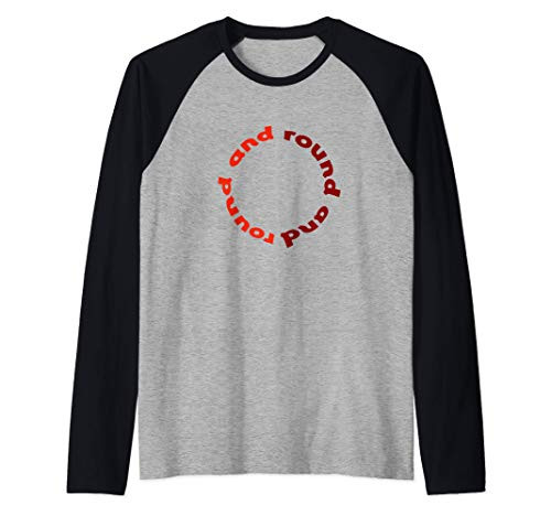 Round and round on repeat Raglan Baseball Tee