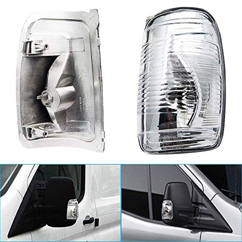 Mr Repair Parts Wing Mirror Turn Signal Indicator Lens Cover For 2014-2018 Ford Transit MK8 150 250 350, LL01-60-016-2 RH -Right Passenger Side-