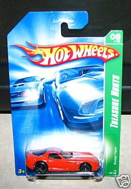 2008 Hot Wheels Treasure Hunt Dodge Viper #8 1:64 Scale Collectible Die Cast Car 2008 Hot Wheels Treasure Hunt Dodge Viper #8 1:64 Scale Collectible Die Cast Car