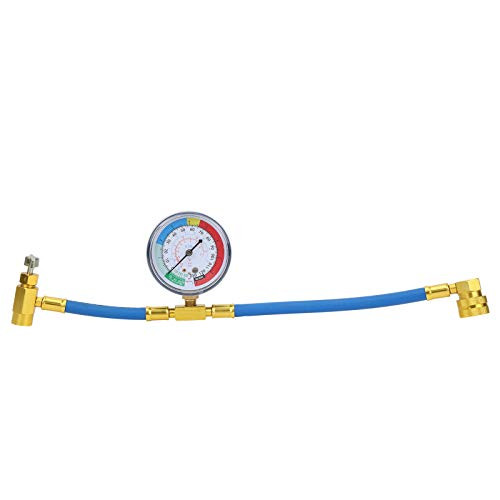Air Conditioning Charging Hose with Measuring Pressure Gauge Refrigerant Filling Hose Gauge Refrigerant Charge Hose DIY for Car Air Conditioner-M14 thread-