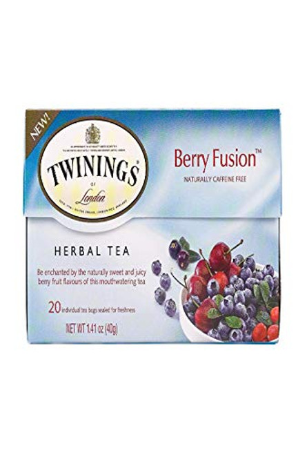 Twinings Berry Fusion Herbal Tea, 20 Bags Single Box Twinings Berry Fusion Herbal Tea, 20 Bags Single Box