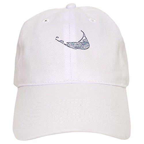 CafePress Nantucket Baseball Cap with Adjustable Closure, Unique Printed Baseball Hat White