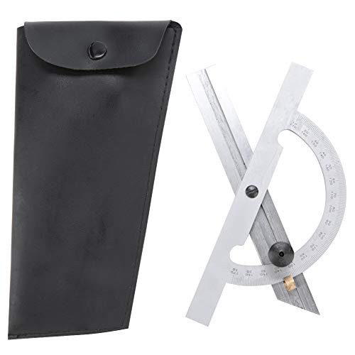 Protractor, 100x150mm Carbon Steel AL109 Adjustable Protractor Angle Ruler Tool Measuring  and  Gauging Tool