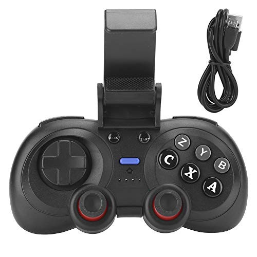 Wireless Gaming Controller - Bluetooth Gamepad Joypad - Ergonomic Handle Direct Connection Game Handle Joystick Game Device with Telescopic Stand for Android/iOS Device System
