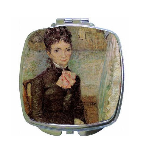 Woman Sitting by A Cradle by Vincent Van Gogh Compact Mirror