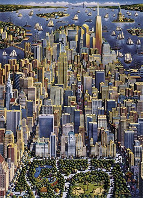 Dowdle Folk Art Made in USA New York City Cityscape 500 Piece Jigsaw Puzzle Dowdle Folk Art Made in USA New York City Cityscape 500 Piece Jigsaw Puzzle