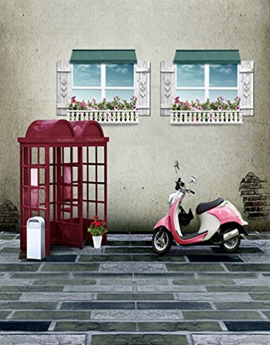 Stone Floor Motorcycle Photography Backdrops Photo Props Studio Background 5x7ft