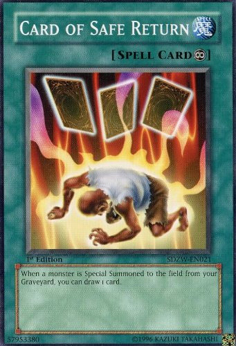 Yu-Gi-Oh - Card of Safe Return -SDZW-EN021- - Structure Deck Zombie World - 1st Edition - Common
