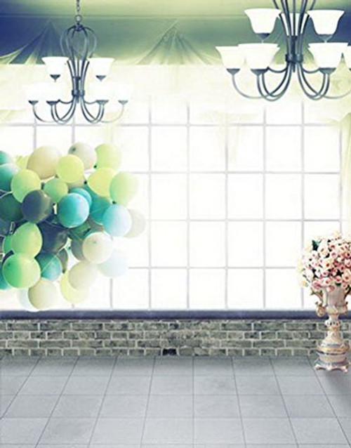 Stone Floor Balloon Flowers Photography Backdrops Photo Props Studio Background 5x7ft Stone Floor Balloon Flowers Photography Backdrops Photo Props Studio Background 5x7ft