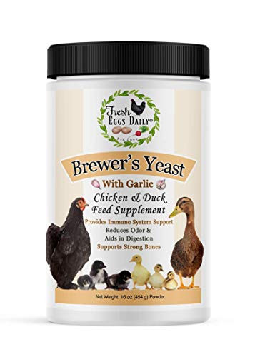 Fresh Eggs Daily Brewer's Yeast with Garlic Powder Chicken  and  Duck Feed Supplement 1LB