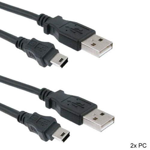 yan 2PACK 10Ft USB Charging Cable for PS3 Playstation 3 Wireless Controller 28AWG UL