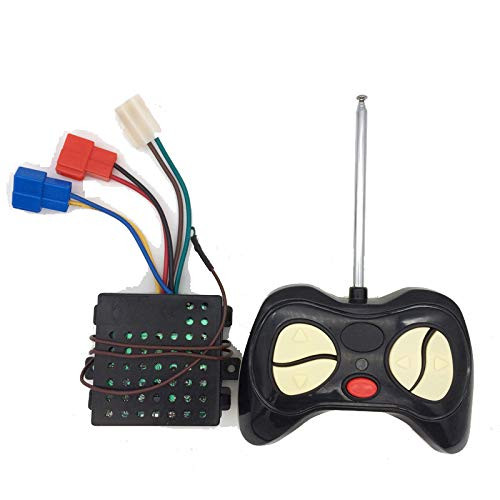 Berica King 27mhz Universal Remote Control and 6V Receiver Kit Remote Controller Control Box Accessory for Kids Ride On Car Children's Electric Ride On Toys Replacement Parts