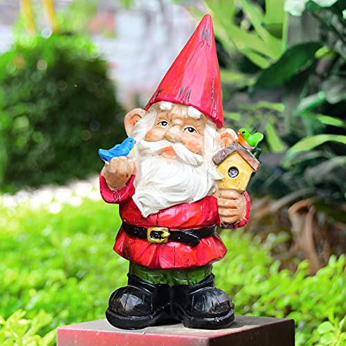 VAINECHAY Garden Gnomes Statues Outdoor Decor Large Garden Gnome Statue Funny Gnomes Decorations for Outside Yard Clearance Lawn Ornaments