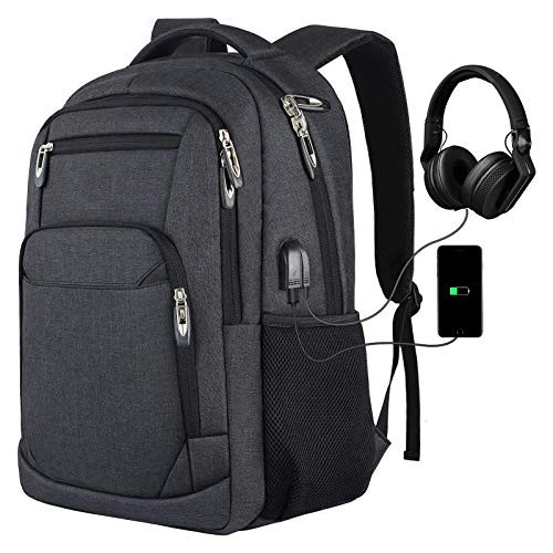 Backpack for Men,School Backpack College Backpack Business Backpack Laptop Bookbag with USB Charging Port Fits 15.6 Inch Laptop and Notebook