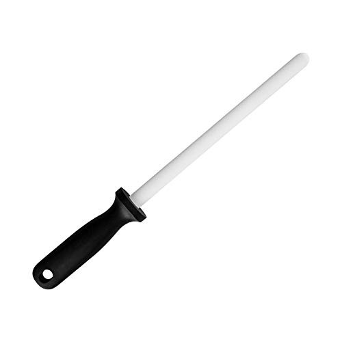 Ceramic Honing Rod, Knife Sharpener Rod with 2 Grit Options, Kitchen, Home  and  Chef Sharpening Rod Stick,Firm-Grip Handle -8IN-