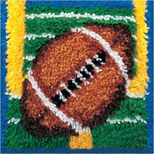 Caron Natura Latch-Hook Kit, Touchdown, 12" X 12"