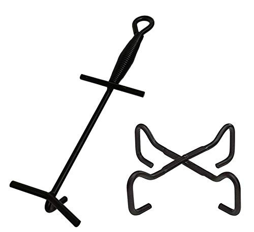 Folding Finish Camp Dutch Oven Lid Stand and Camp Cast Iron Dutch Oven Lid Lifter