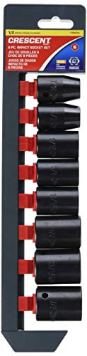 Crescent CIMS0N 8 Piece 1/2" Drive 6 Point Impact Socket Set - SAE