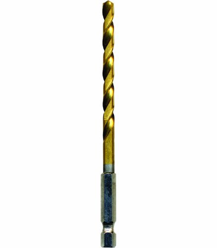 Task Tools T92732 Quick-Change Titanium-Coated HSS Drill Bit, 7/32-Inch