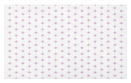 Ambesonne Bohemian Doormat, Traditional Inspired Flourishing Oriental, Decorative Polyester Floor Mat with Non-Skid Backing, 30" X 18", Pale Purple Pale Mauve and Baby Pink Ambesonne Bohemian Doormat, Traditional Inspired Flourishing Oriental, Decorative Polyester Floor Mat with Non-Skid Backing, 30" X 18", Pale Purple Pale Mauve and Baby Pink