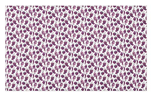 Ambesonne Hippie Doormat, Feathers with Geometric Motifs and Streaks, Decorative Polyester Floor Mat with Non-Skid Backing, 30" X 18", Baby Pink Plum Pale Blue Pale Fuchsia Ambesonne Hippie Doormat, Feathers with Geometric Motifs and Streaks, Decorative Polyester Floor Mat with Non-Skid Backing, 30" X 18", Baby Pink Plum Pale Blue Pale Fuchsia
