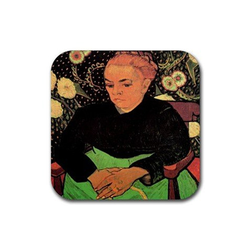 Madame Roulin Rocking the Cradle La Berceuse By Vincent Van Gogh Square Coasters Madame Roulin Rocking the Cradle La Berceuse By Vincent Van Gogh Square Coasters