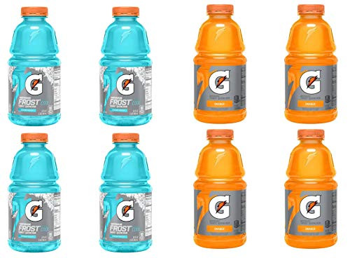 LUV BOX - Variety Gatorade Sports Drink Pack 32oz Plastic Bottle, 8 Per Case Glacier Freeze, Orange