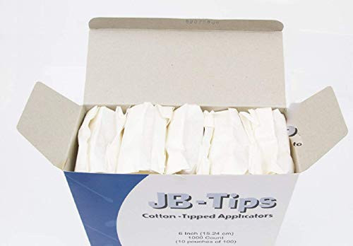 6" Cotton Swabs with Wooden Handles Cotton Tipped Applicator 1000pcs Count