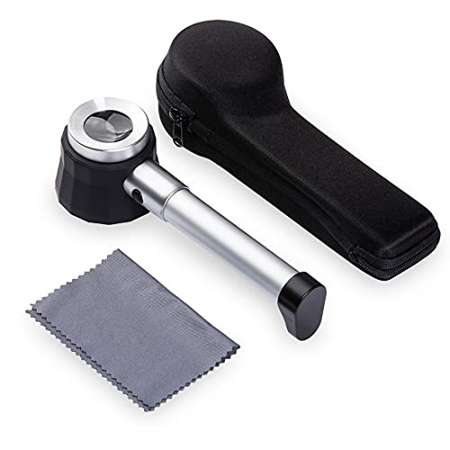 Handheld 45X Magnifier Loupe LED Optical Glass Magnifying Glass with Light Scale Magnifying Jeweler Jewelry Loupes with Measure Scale Handheld 45X Magnifier Loupe LED Optical Glass Magnifying Glass with Light Scale Magnifying Jeweler Jewelry Loupes with Measure Scale