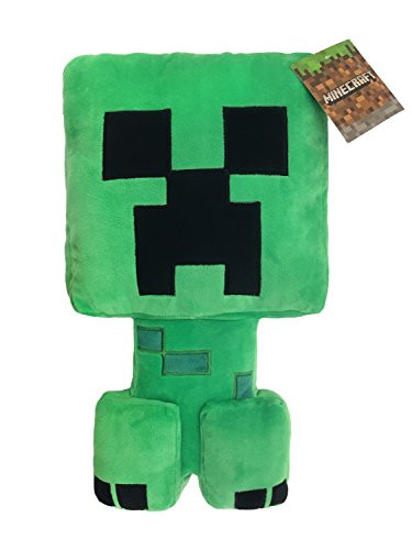 Minecraft Plush Stuffed Creeper Pillow Buddy - Super Soft Polyester Microfiber, Measures 16 inches x 8 inches -Official Minecraft Product-