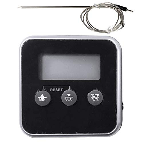 Airbike Timer Food Grill Meat Thermometer Instant Read Digital Thermometer with Remote Probe Oven Thermometer Reminder