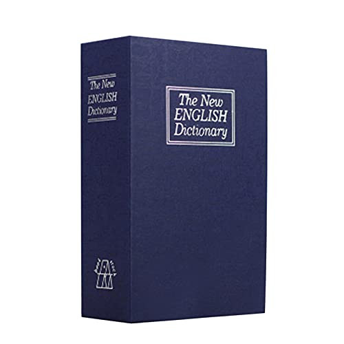 Haokaini Book Safe Storage Box Home Dictionary Metal Safe Lock Box Secret Safe Security Box Money Cash Jewelry Lock Box for Office School Travel