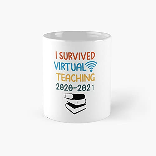 Funny I Survived Virtual Teaching End Of Year Teacher Remote T-shirt 2020-2021 Classic Mug