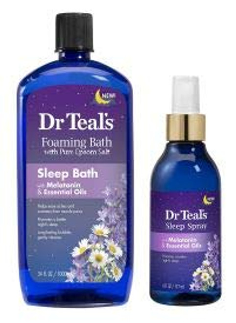 Dr Teal's Foaming Bath Sleep Soak and Sleep Spray with Melatonin and Essential Oils Gift Set Dr Teal's Foaming Bath Sleep Soak and Sleep Spray with Melatonin and Essential Oils Gift Set