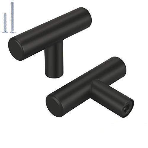 homdiy Kitchen Cabinet Knobs Black 15 Pack Modern Cabinet Hardware Knobs - HD201BK Metal Drawer Knobs Black Drawer Pulls and Knobs for Bathroom, Closet, Wardrobe