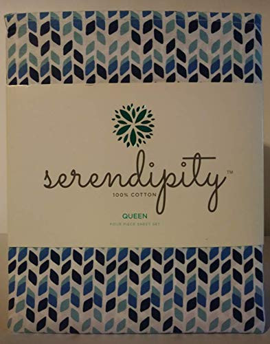 Serendipity Four Piece Queen Sheet Set, Chevron