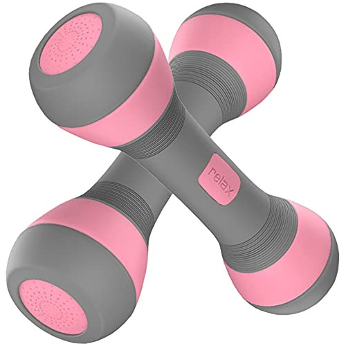 BOGACTIV Adjustable Dumbbells, Weights Dumbbells Set for Women, Men and Children, 2 Exercise  and  Fitness Dumbbell with Non-Slip Handles, Free Weights for Home, Gym,  and  Office, Workout Hand Weights