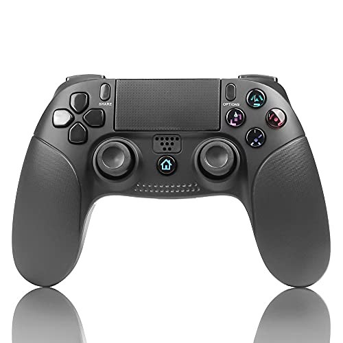 PrtJoy Wireless Bluetooth Controller For Ps4/Pro/Slim Game Controller Dual Vibration Gamepad Controller Remote Joystick Built-in Speaker/Gyro/Touch Panel/Stereo Headphone Jack/Functional LED Indicator