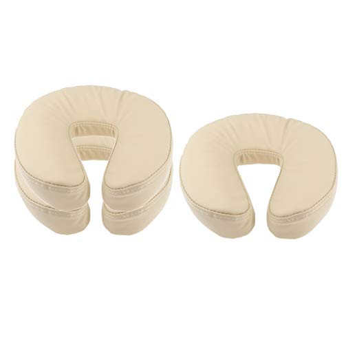 dailymall 3 Pcs U Shaped Sponge Face Cradle Cushion Pillow for Massage Chinese Acupuncture Table Bed - 26 x 25 x 7 cm