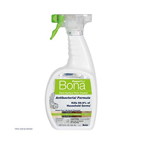 Bona Hard-Surface Floor Cleaner PowerPlus Antibacterial, 22 Fl Oz -Pack of 1-