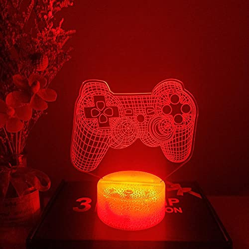 New 3D Illusion Night Lamp Gaming Room Game Pad Desk Setup Lighting Decor for Playstation Console Icon Logo 3D Night Light for Kids?Touch Control New 3D Illusion Night Lamp Gaming Room Game Pad Desk Setup Lighting Decor for Playstation Console Icon Logo 3D Night Light for Kids?Touch Control