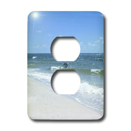 3dRose lsp_7265_6"Beach Wave Iii" 2 Plug Outlet Cover Multicolor