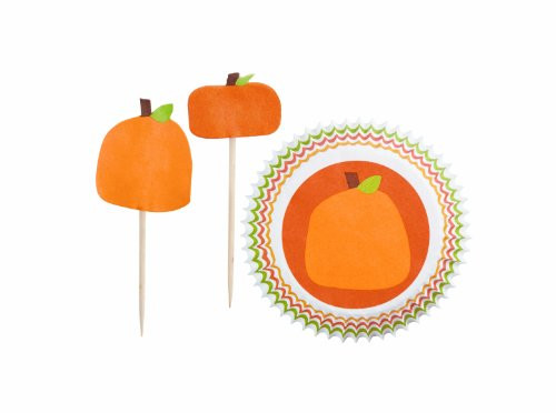 Wilton Halloween Pumpkin Patch Combo Pack Baking Cups, 24 Count