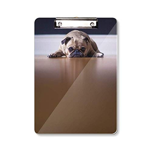Dog Animal Room Floor Picture Clipboard Folder Writing Pad Backing Plate A4