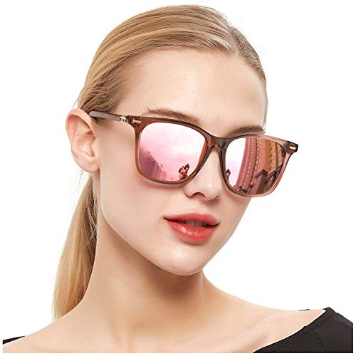 SIPHEW Polarized Mirrored Sunglasses for Women, Fashion Oversized Design Sun Glasses- 100 percent UV Protection Eyewear