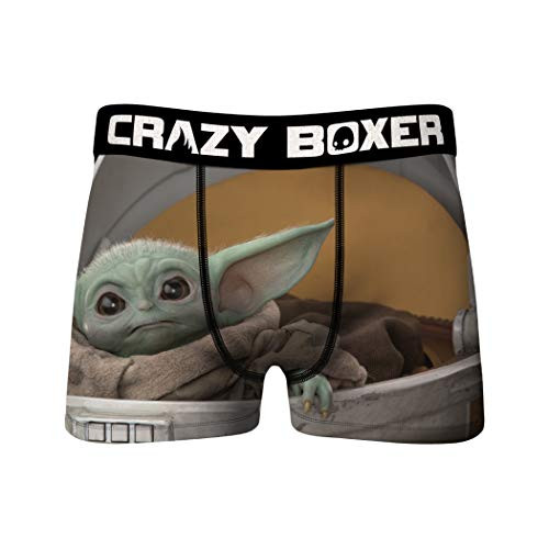 Crazy Boxers Star Wars The Child Mandalorian Cradle Briefs Large -36-38- Brown